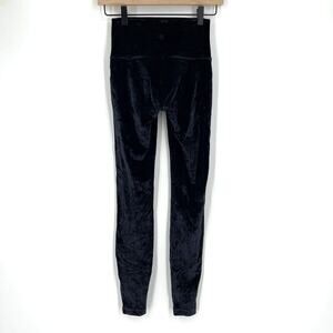 Lululemon Wunder Lounge High Rise Tight 28" Black Velvet Size 4